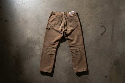dickies trousers showing logo